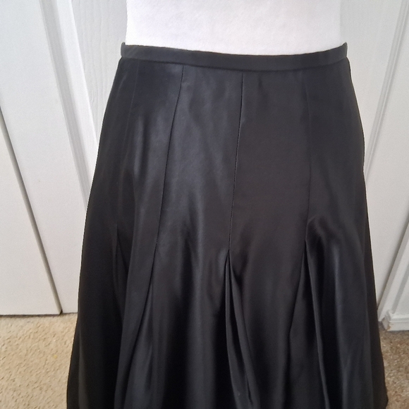 NWT J.R. Nites Black Pleated Formal Midi Skirt   Size 8P - Picture 5 of 14